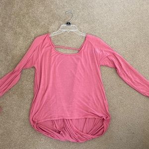 Zyia activewear pink namaste top